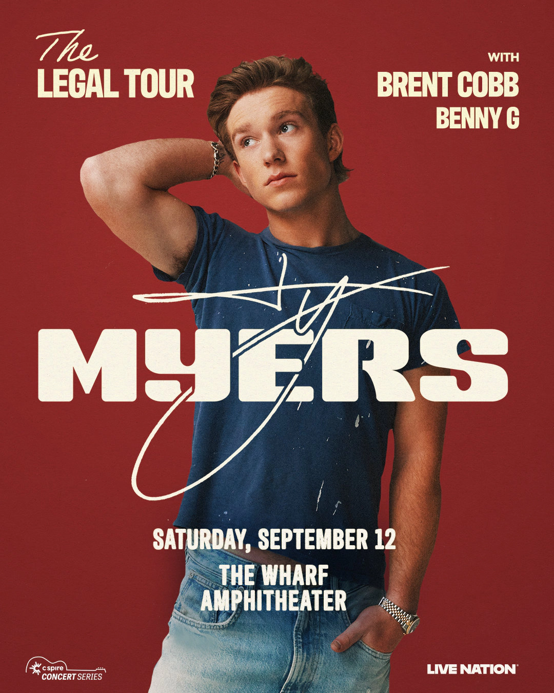 Win tickets to Ty Myers at The Wharf Amphitheater Orange Beach AL