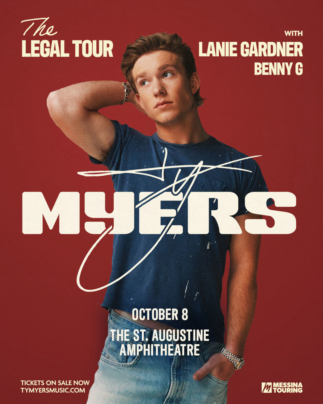 Win tickets to Ty Myers at St. Augustine Amphitheatre St. Augustine FL