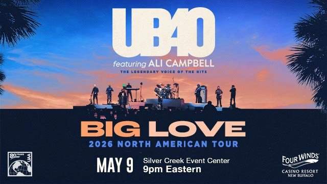 Win tickets to UB40 at Silver Creek Event Center New Buffalo MI