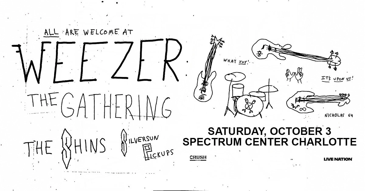 Win tickets to Weezer at Spectrum Center Charlotte NC
