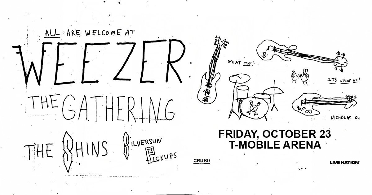 Win tickets to Weezer at T-Mobile Arena Las Vegas NV