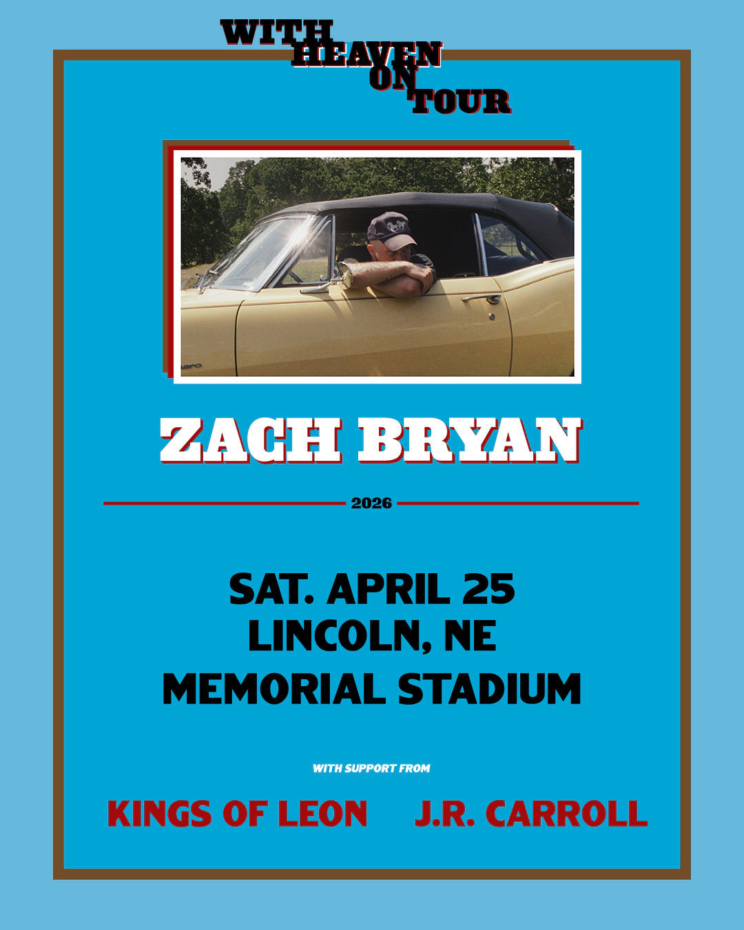 Win tickets to Zach Bryan at Nebraska Memorial Stadium Lincoln NE