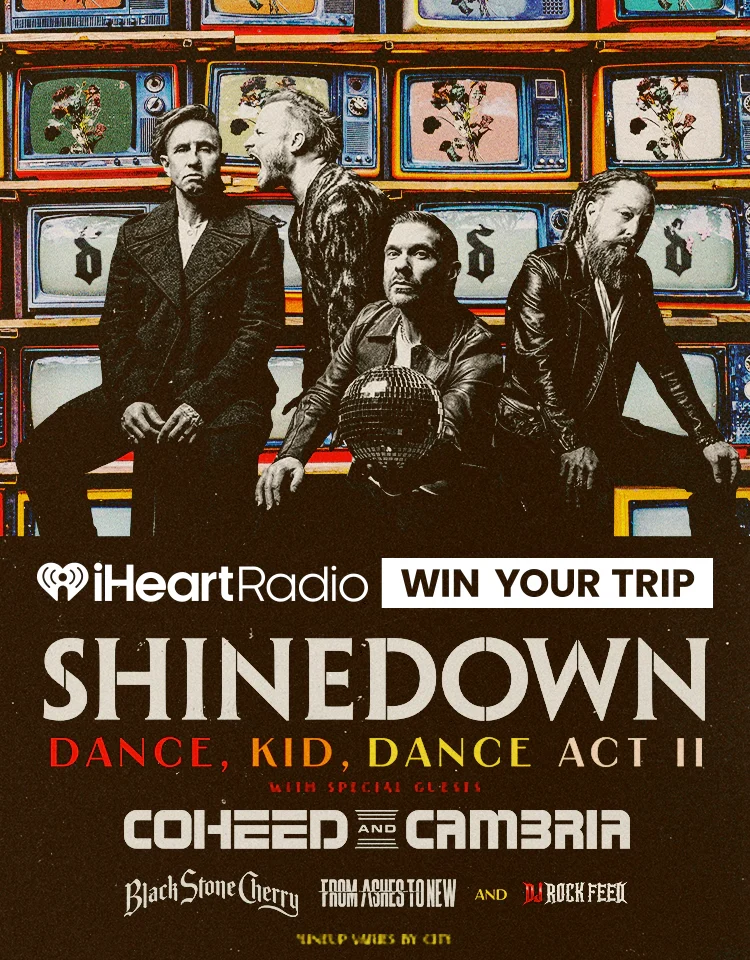 Win trip to see Shinedown on on their Dance, Kid, Dance ACT II Tour.